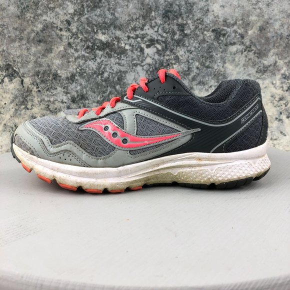 Saucony Women's Size 8 Grid Cohesion 10 Grey Pink Running Sneakers S15333-17 - Picture 6 of 13